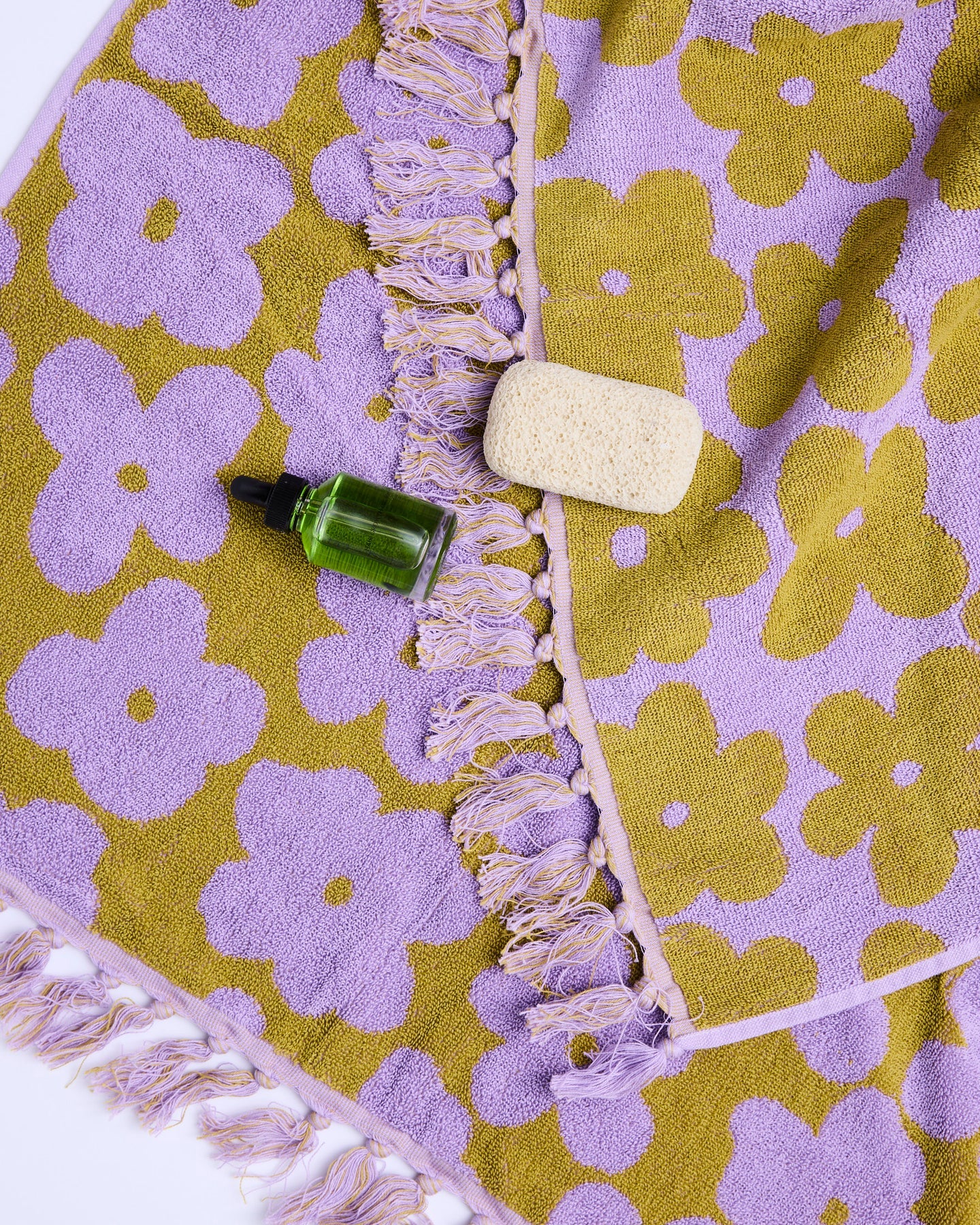 Big Flower Terry Bath Towel | Kip & Co