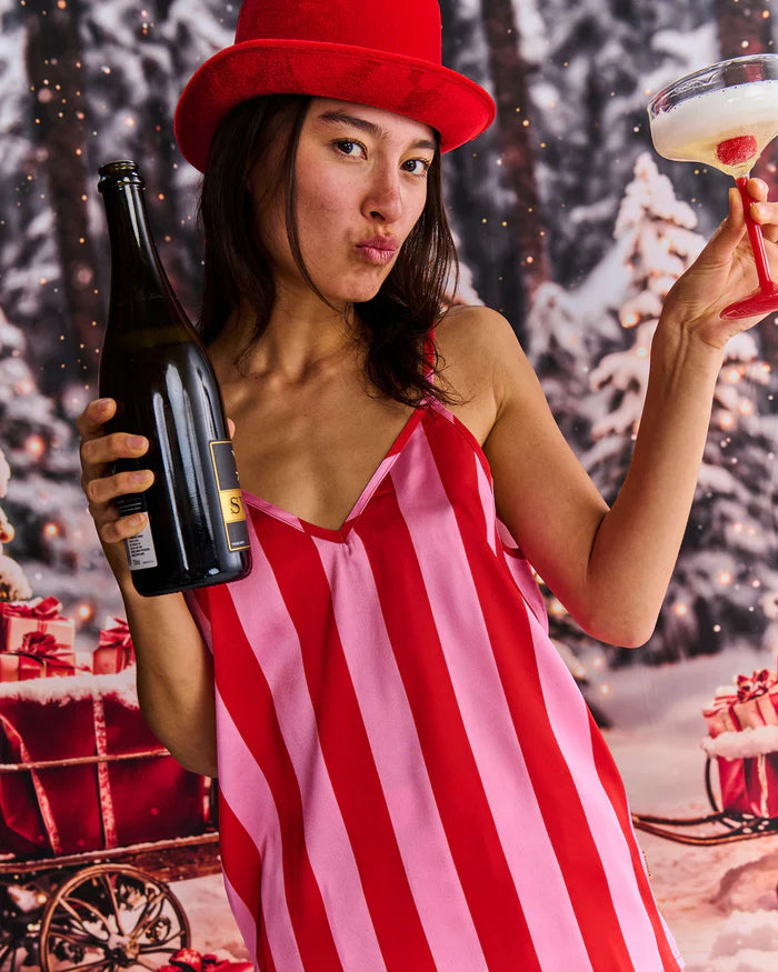 Santa Baby Adult Eco Satin Cami Nightie | Kip & Co