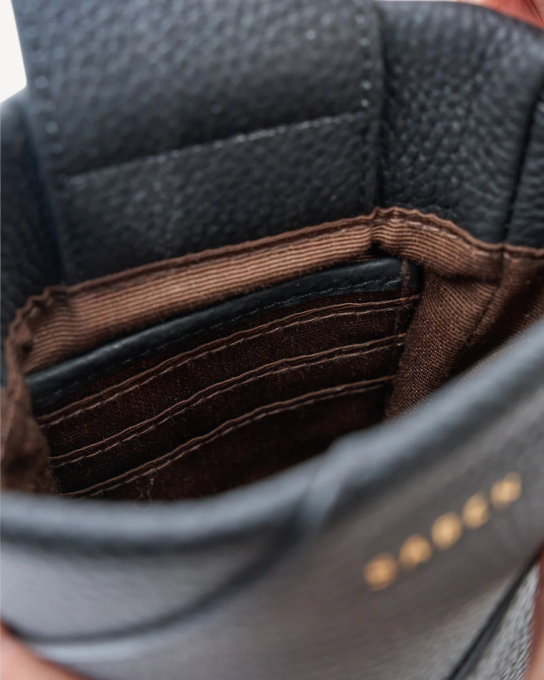 Maggie Crossbody | Black Bias | Saben