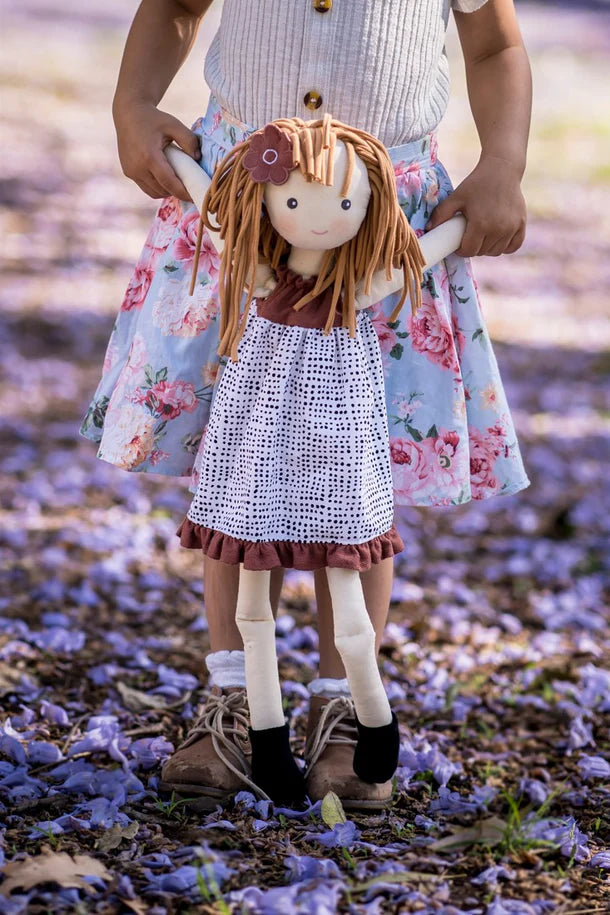 Amber in Black & White Dress Doll |