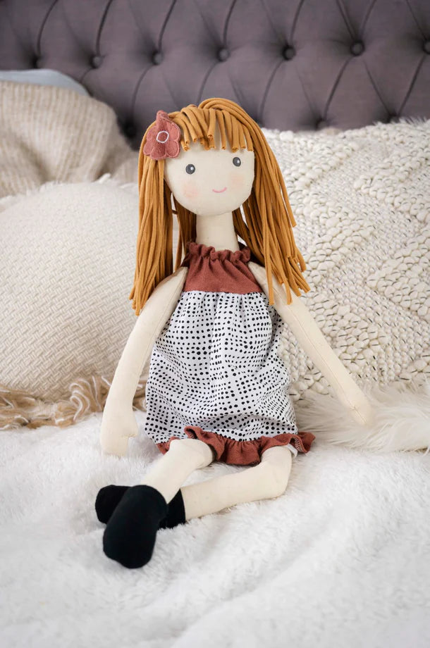 Amber in Black & White Dress Doll |