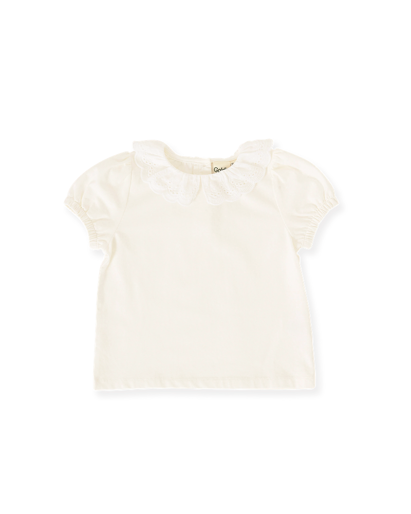 Laura Puff Sleeve Collar Top | Goldie + Ace