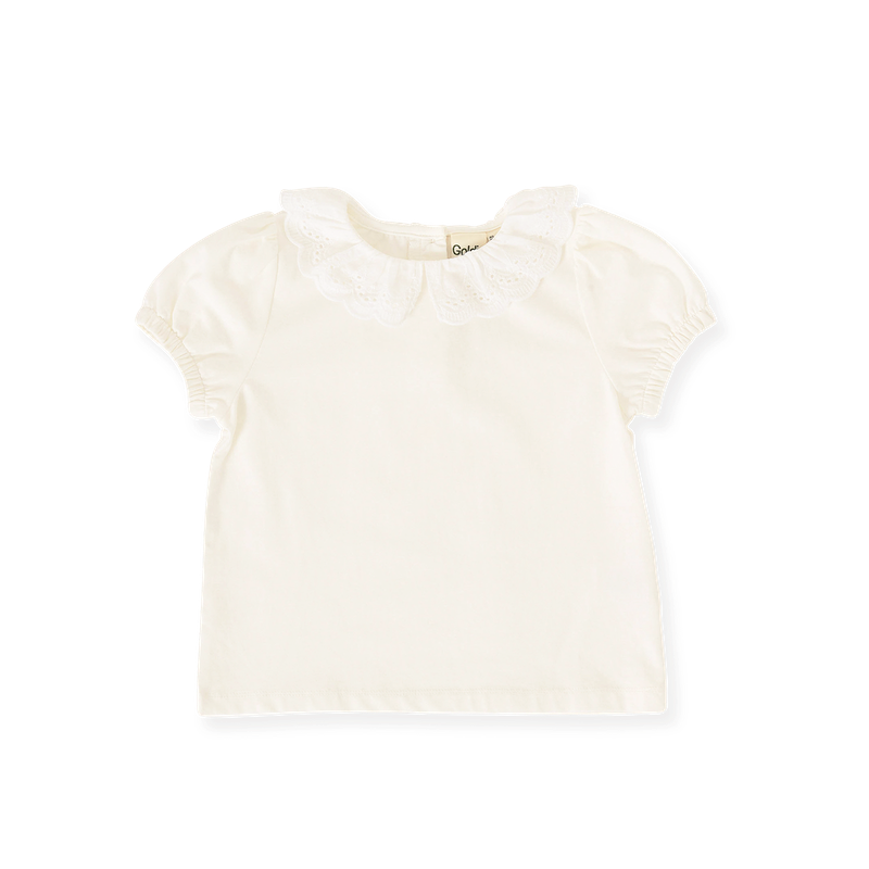 Laura Puff Sleeve Collar Top | Goldie + Ace