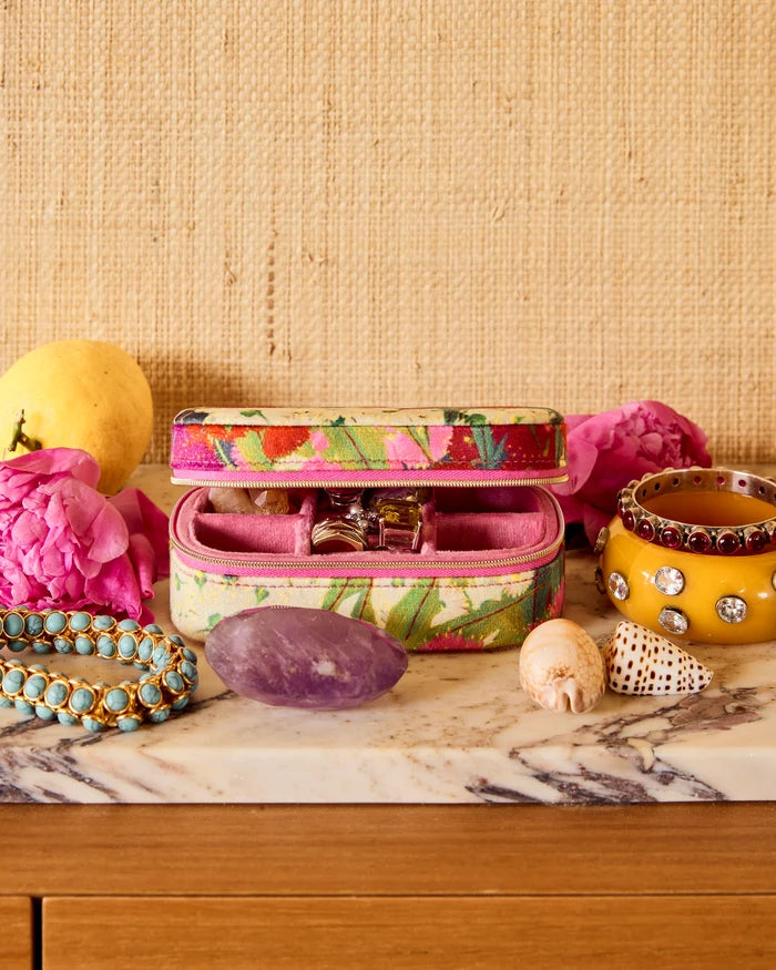 Australian Bush Blossom Travel Velvet Jewellery Box | Kip & Co
