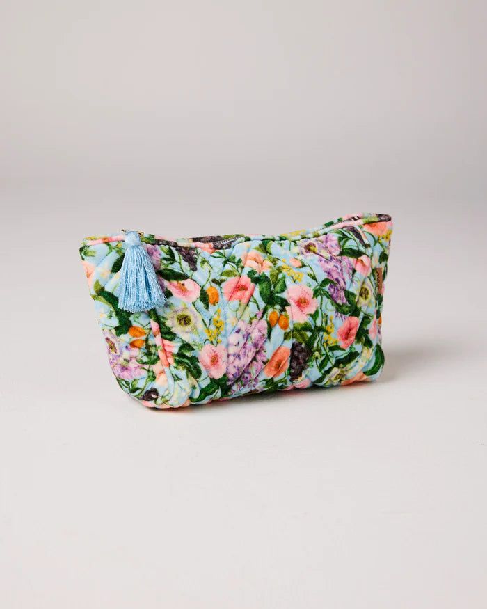 Spring In The Air Velvet Toiletry Bag | Kip & Co