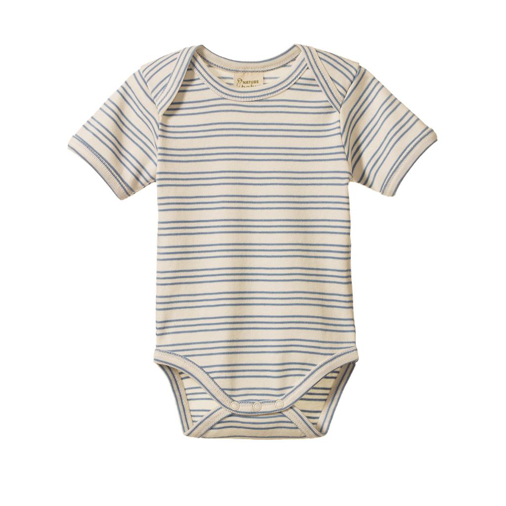 SHORT SLEEVE BODYSUIT - Stripe Trio | Nature Baby