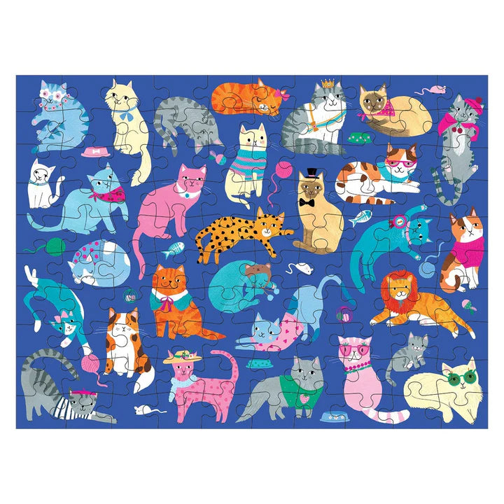 Cats and Dogs - 100PC - Double Sided Puzzle | Mudpuppy