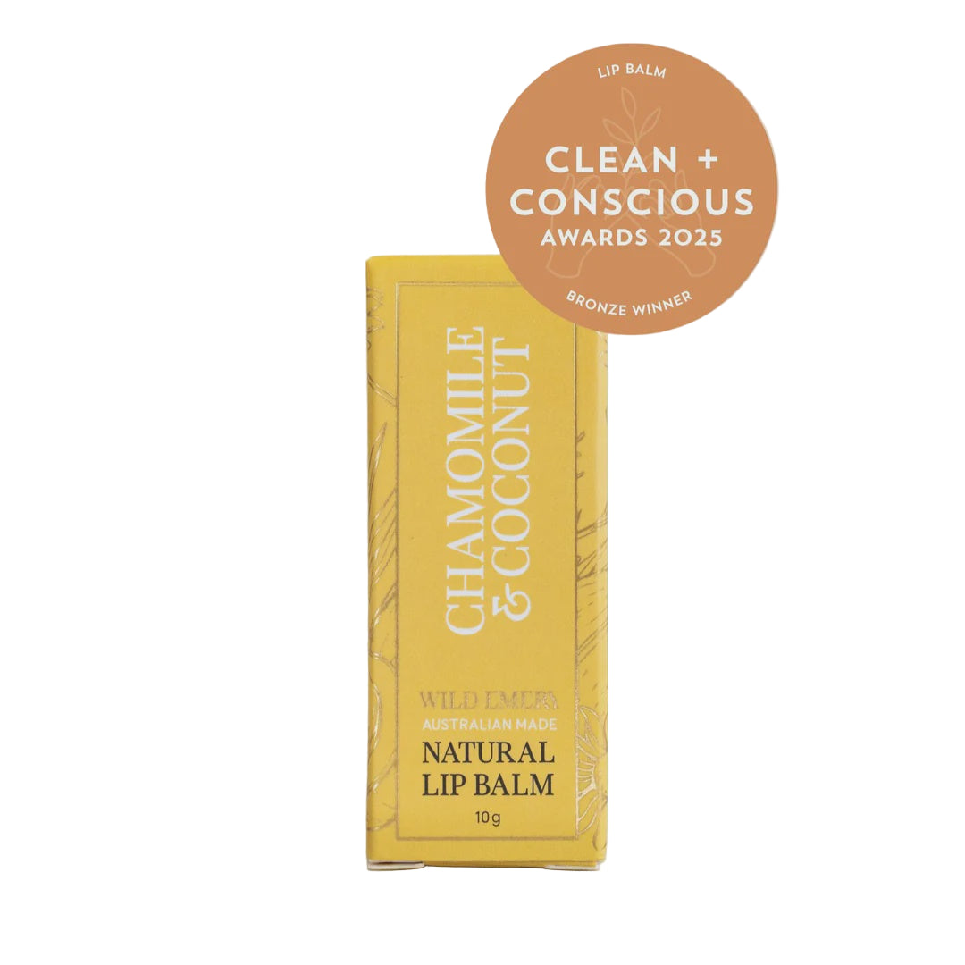Natural Lip Balm - Chamomile + Coconut | Wild Emery
