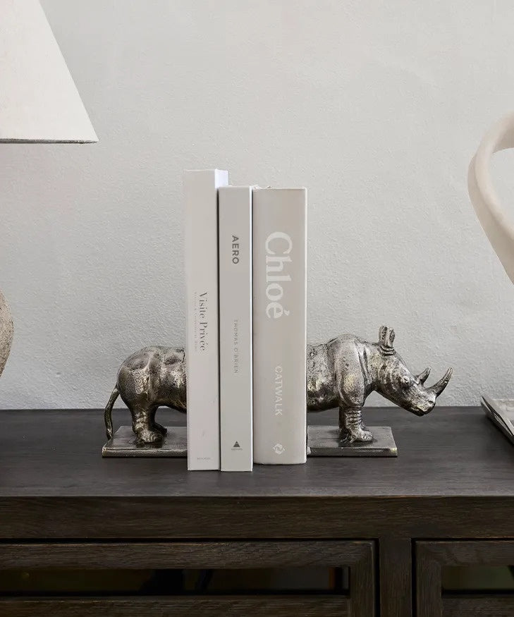 Rhino Bookends | French Country