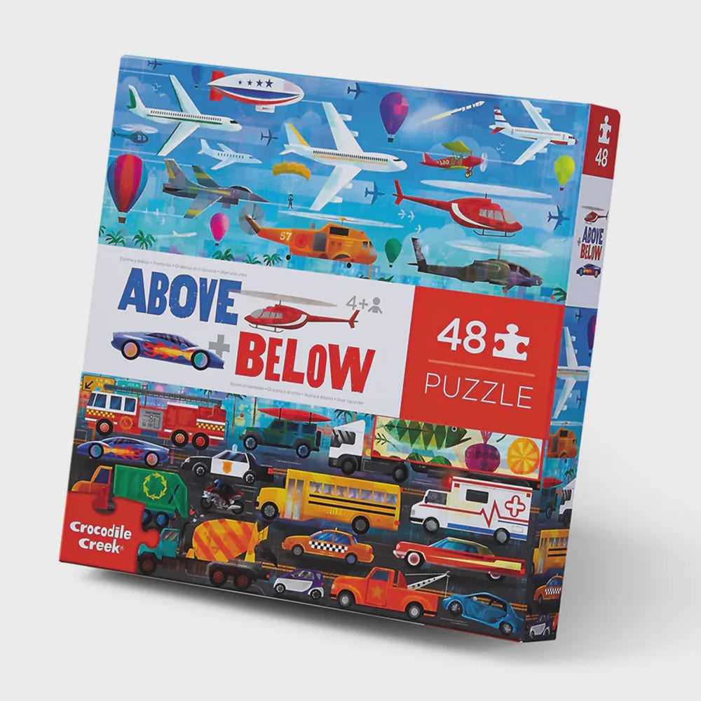 48 Piece Puzzle - Above & Below Things that Go | Crocodile Creek