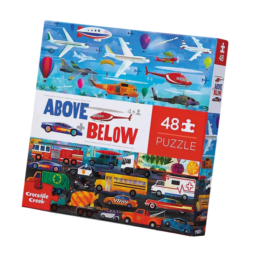 48 Piece Puzzle - Above & Below Things that Go | Crocodile Creek