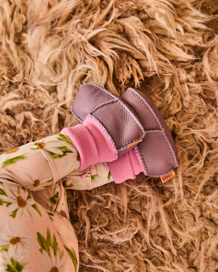Lilac Baby Booties | Kip & Co