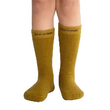Huka Junior Possum Merino Wool Socks - Ecru Olive | Nooan