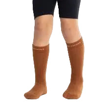 Huka Junior Possum Merino Wool Socks - Leather Brown | Nooan
