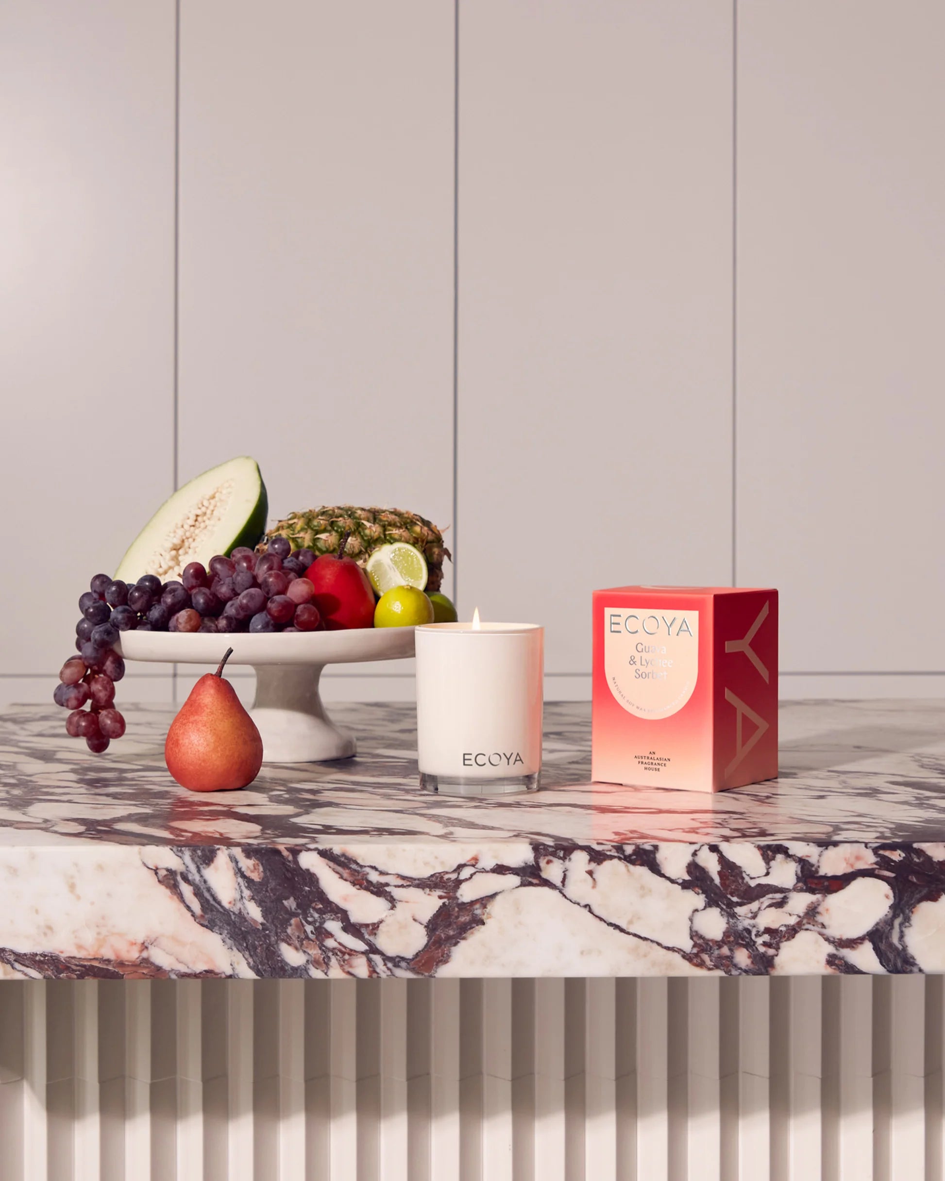Guava & Lychee Sorbet Madison Candle | Ecoya