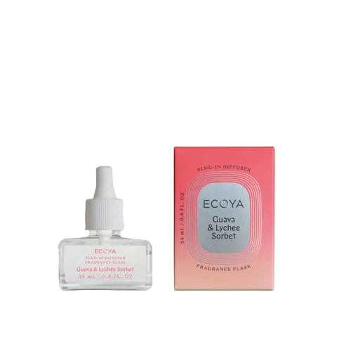 Guava & Lychee Sorbet Plug-In Diffuser Fragrance Flask | Ecoya