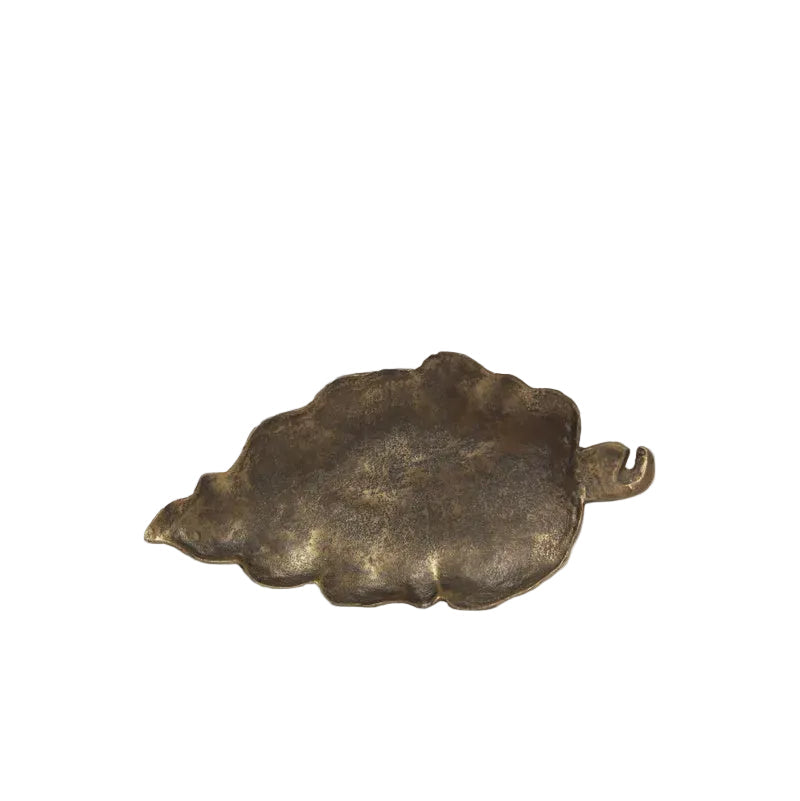 Leaf Plate Aged Gold | French Country