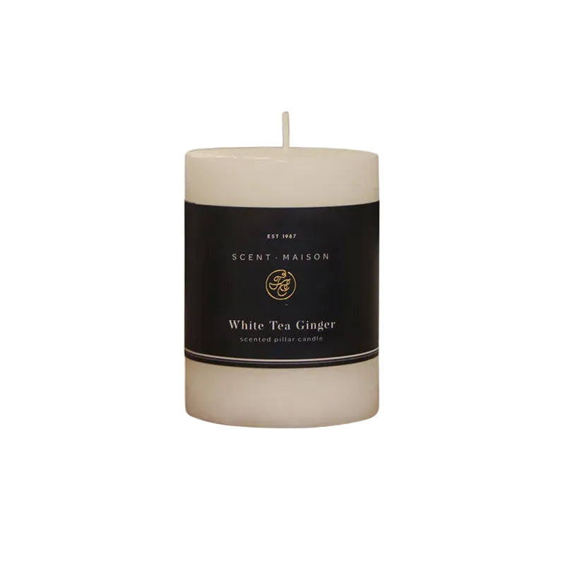 Maison Pillar Candle - White Tea Ginger | French Country