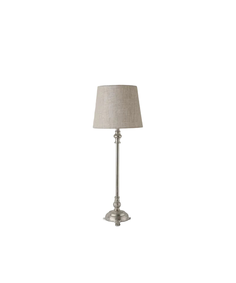 Clara Lamp Base - Antique Silver | French Country