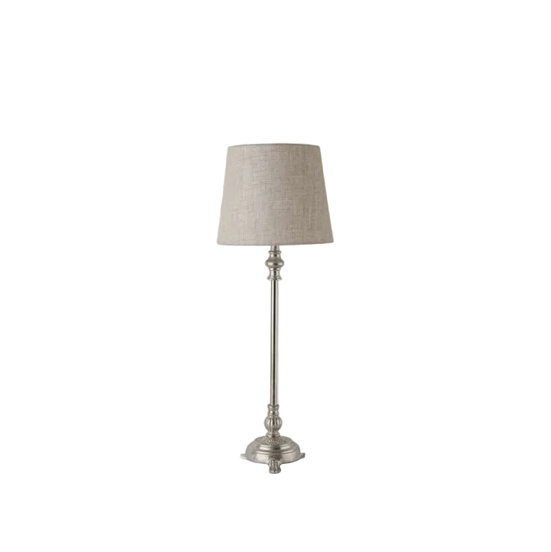 Clara Lamp Base - Antique Silver | French Country