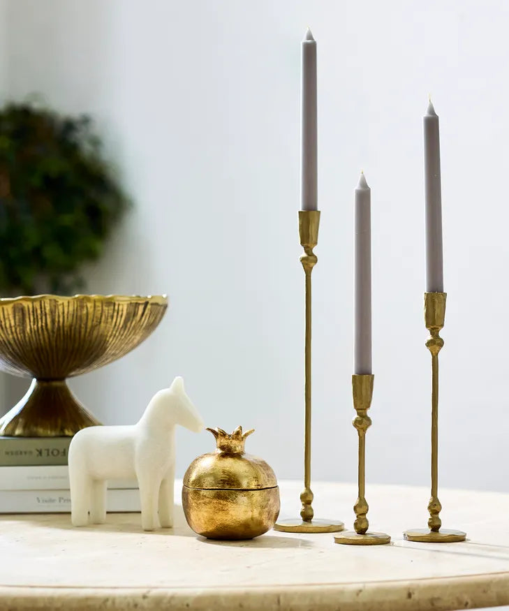 Eddie Gold Candleholder Small | French Country