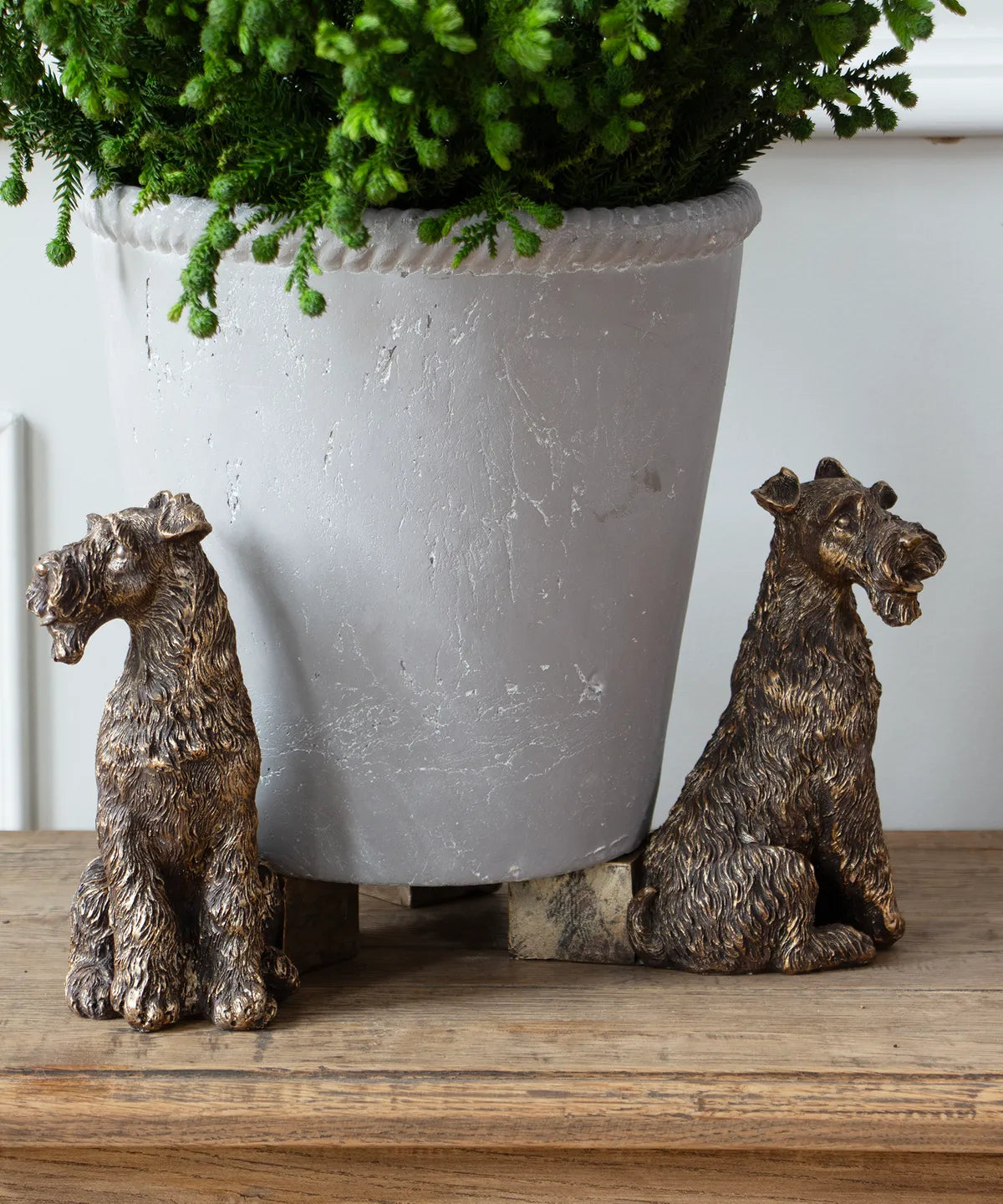 Scottie Dog Pot Stand - Large (3PC) | French Country
