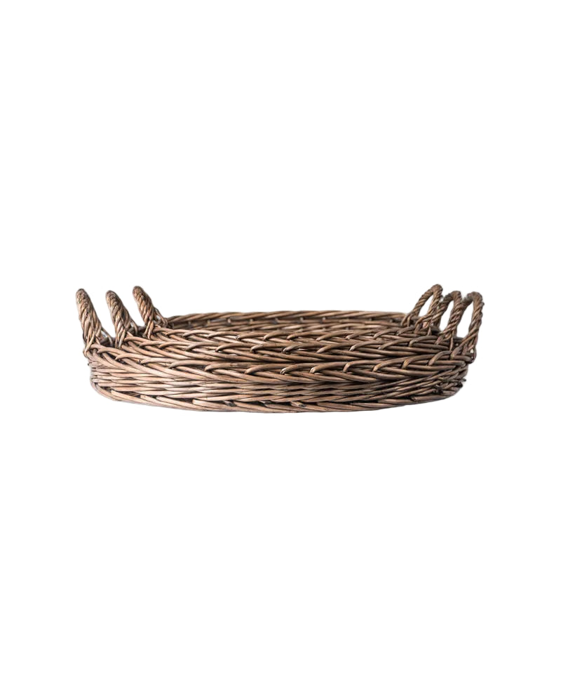 Riviera Set 3 Oval Wicker Trays | French Country
