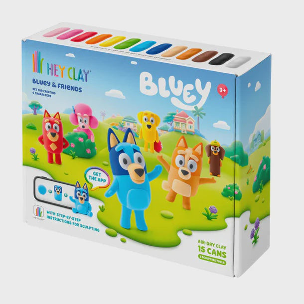 Bluey & Friends, Series Collection, 15 Cans | Hey Clay