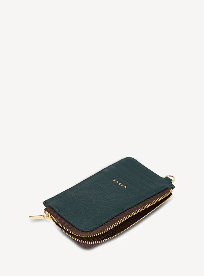 Winona Card Holder | Hunter Green | Saben