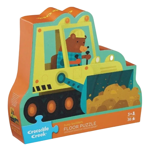 36pc Floor Puzzle - Busy Builders | Crocodile Creek