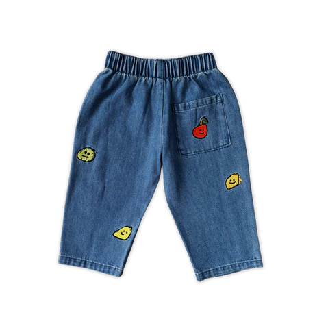 Organic Fruit Salad Denim Pants | Grown