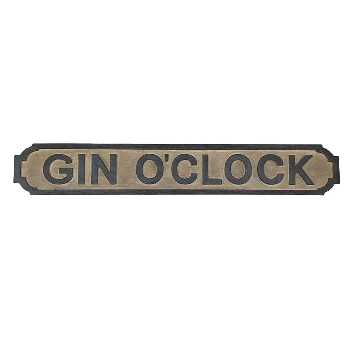 Gin O'Clock Sign | Blue Goose Imports