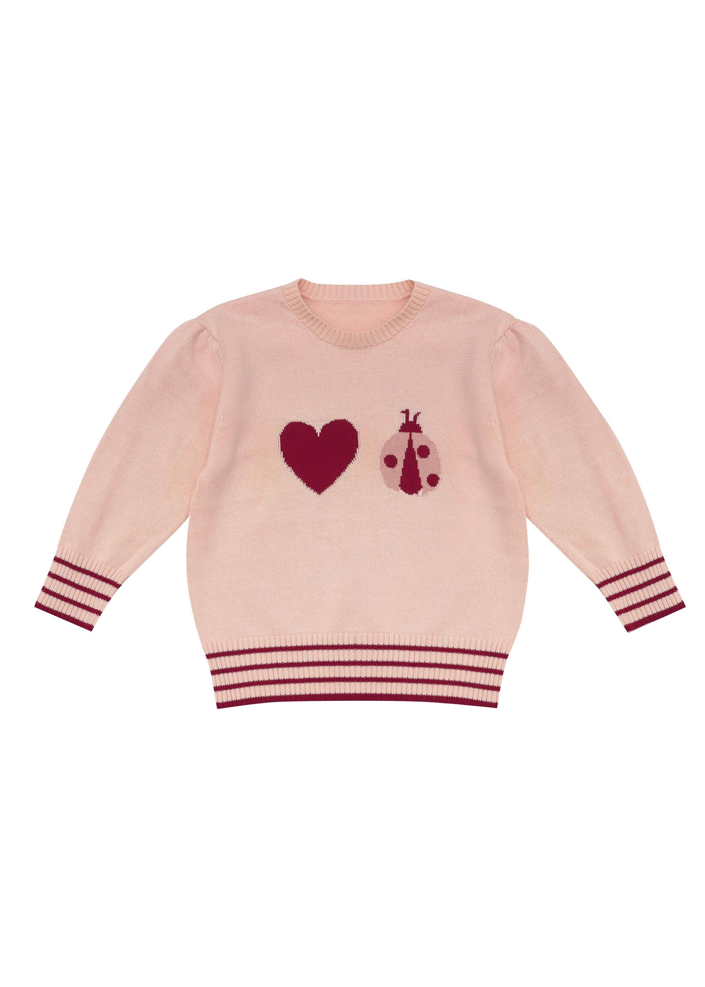 Little Ladybug Jumper - Piggy Pink | Pearson & Pearson