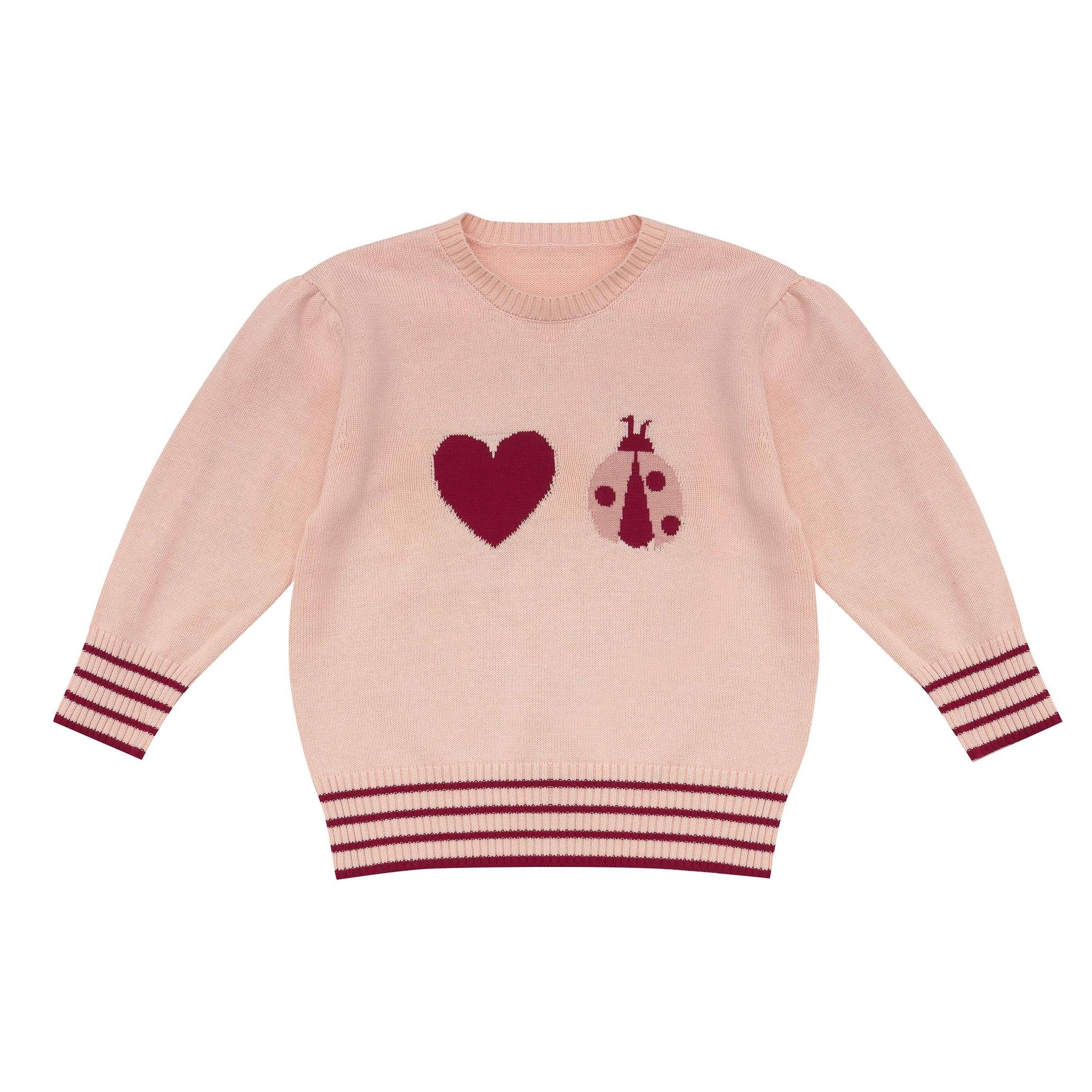 Little Ladybug Jumper - Piggy Pink | Pearson & Pearson