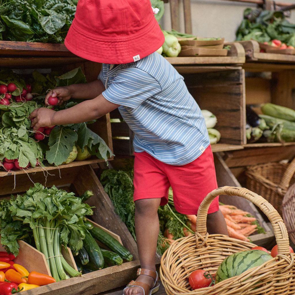 BUCKET SUNHAT - Red | Nature Baby