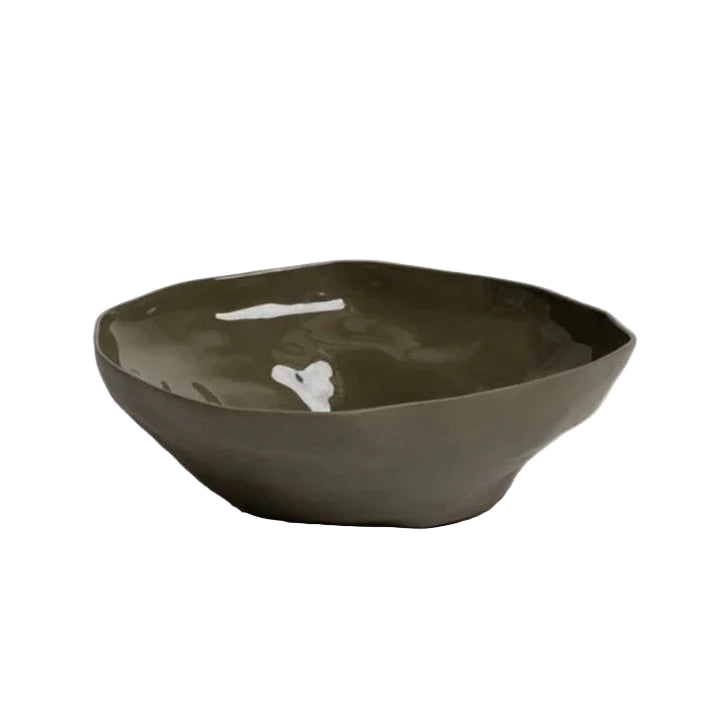Haan Serving Bowl - Large - Green | Ned Collections