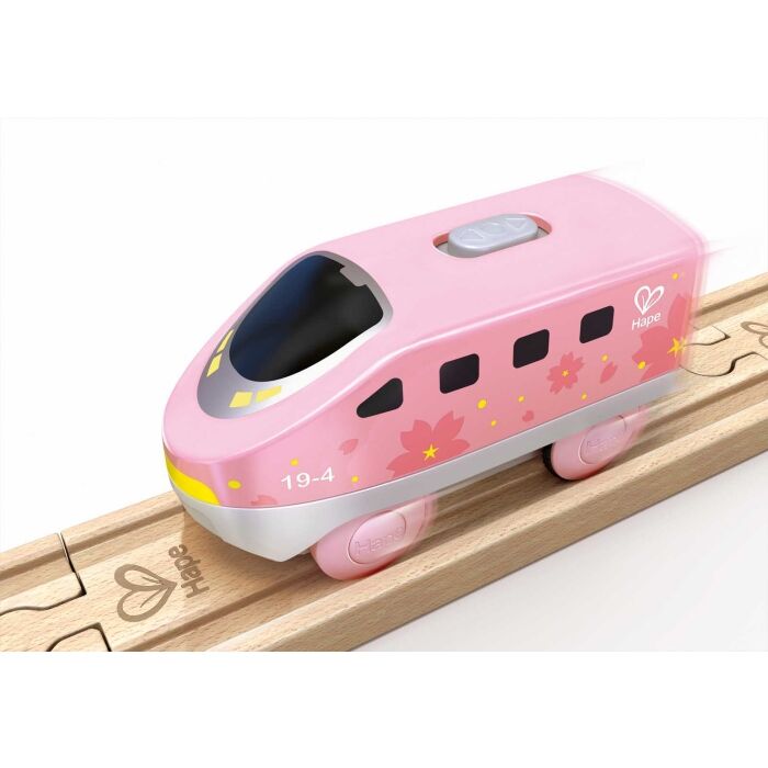 Hape Battery Powered Inter-city Loco - Pink | Hape