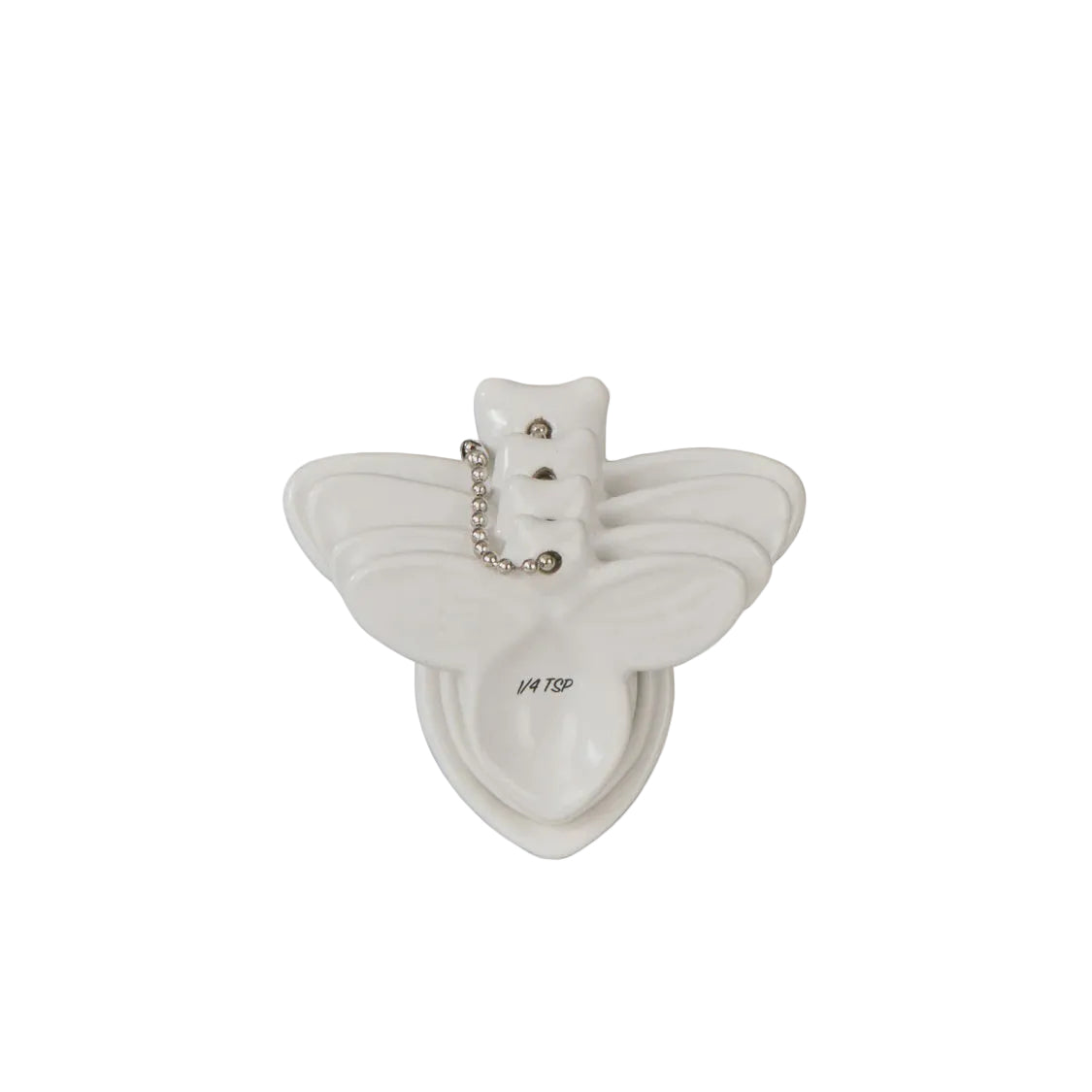 Wildflower & Hive Measuring Spoons White | Davis & Waddell