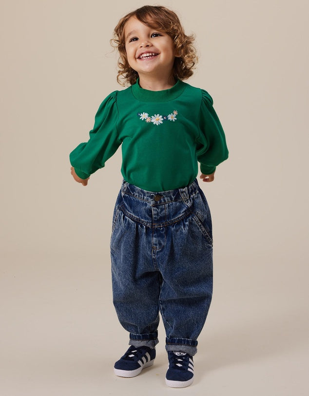 EDEN EMBROIDERED PUFF SLEEVE TOP | Goldie + Ace