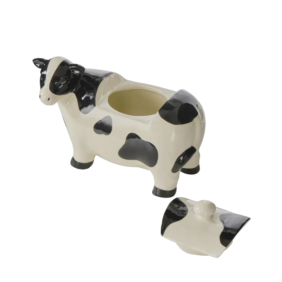 Homestead Friesian Storage Jar Black & White | Davis & Waddell