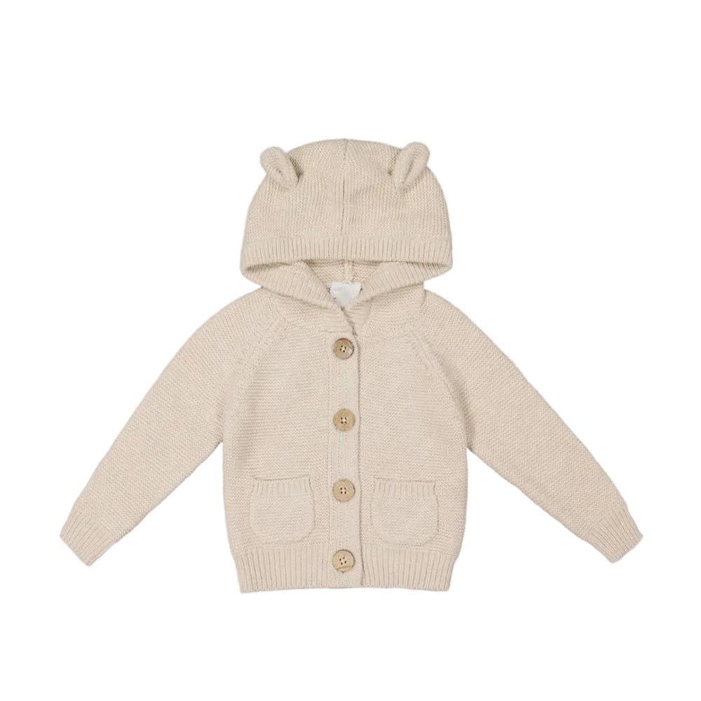 Sebastian Knitted Cardigan | Oatmeal Marle | Jamie Kay