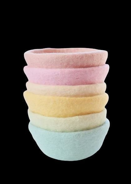 Pastel felt bowls | Juni Moon