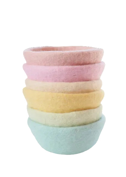 Pastel felt bowls | Juni Moon