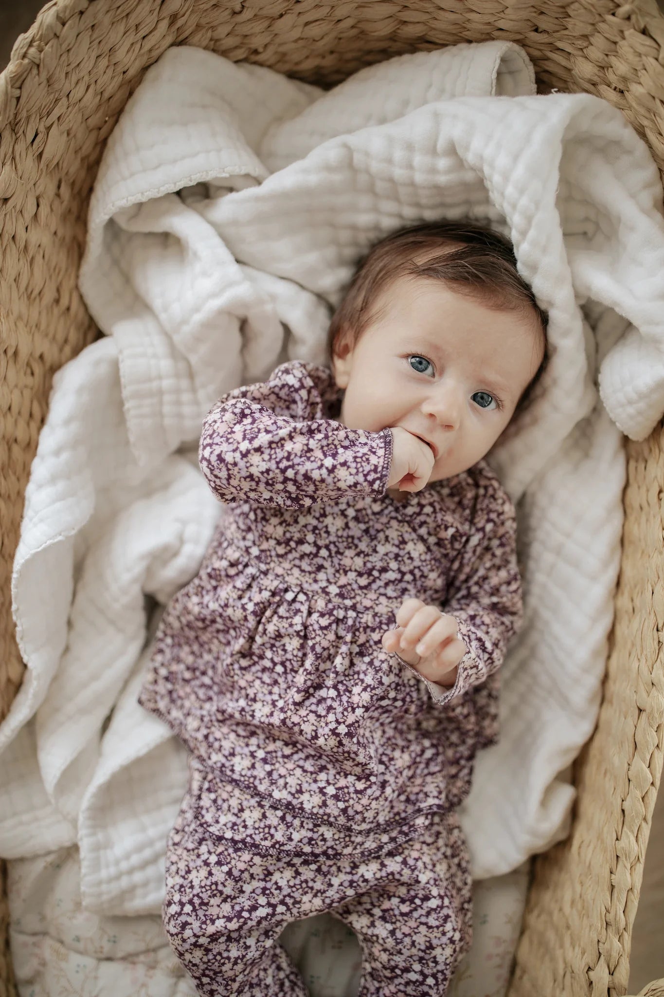 Organic Cotton Wrap Top - Lily of the Valley | Jamie Kay