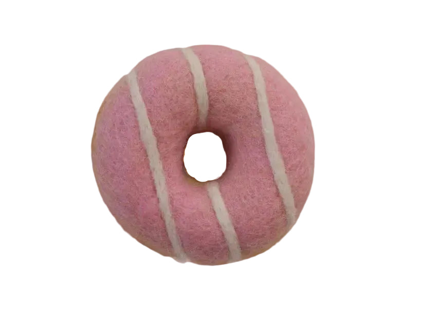 Pink Frosting Donut - White Drizzle | Juni Moon