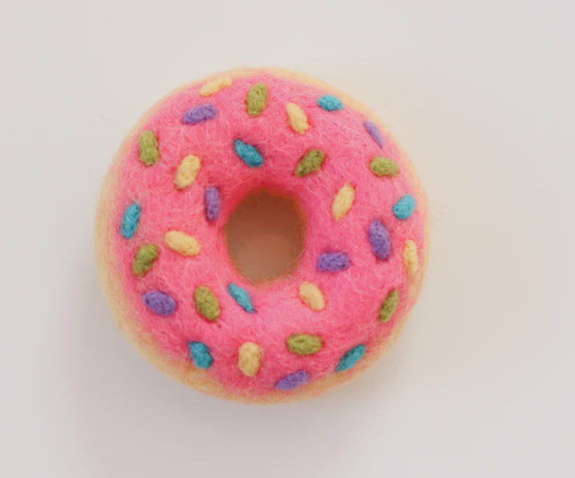Hot Pink Sprinkle Donut | Juni Moon