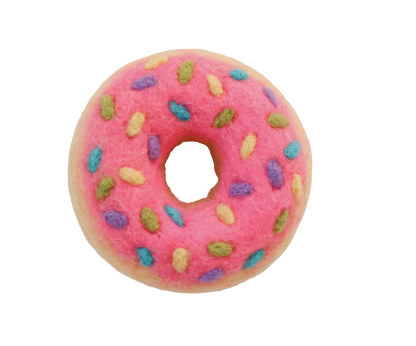 Hot Pink Sprinkle Donut | Juni Moon