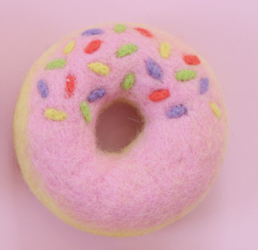Pink Side Sprinkle Donut | Juni Moon