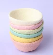 Pastel Felt Bowls | Juni Moon