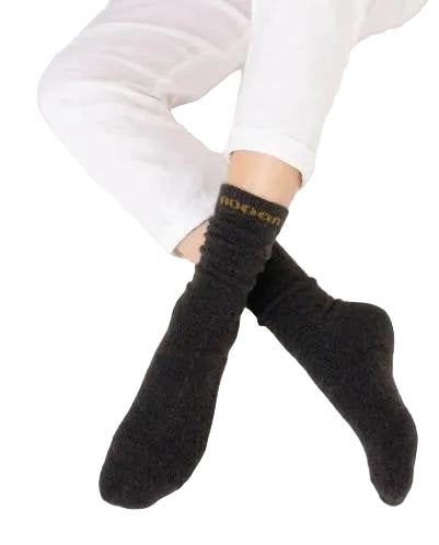 Piha Possum Merino Wool Socks - Huka Peat | Nooan
